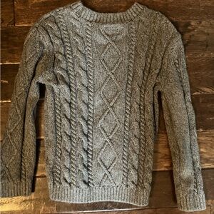 Gray Cable Knit 5T Sweater